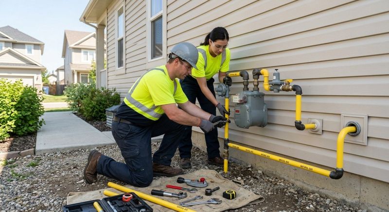 Natural Gas Line Installation in Fredericksburg, VA