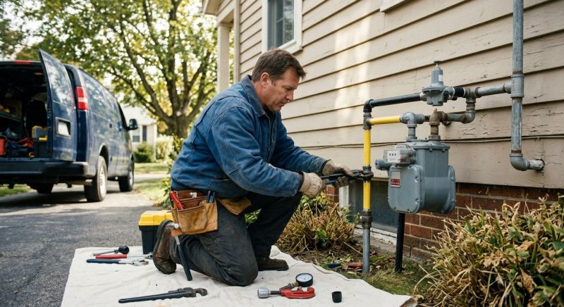 Gas Line Repair in Fredericksburg, VA