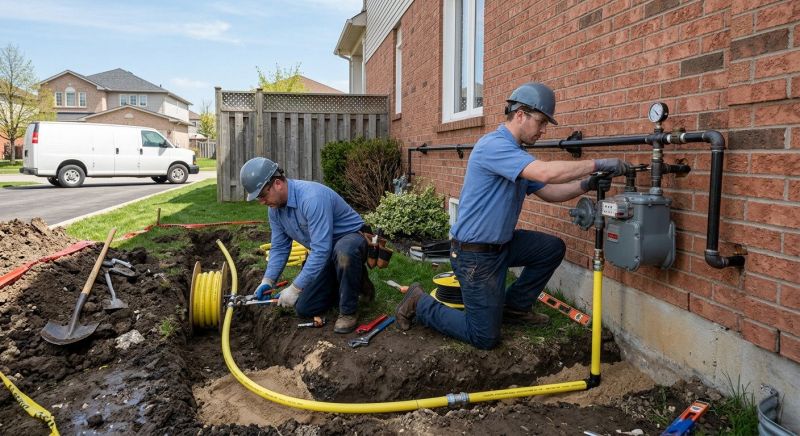 Gas Line Rerouting in Fredericksburg, VA