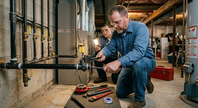 Residential Gas Piping in San Antonio, TX